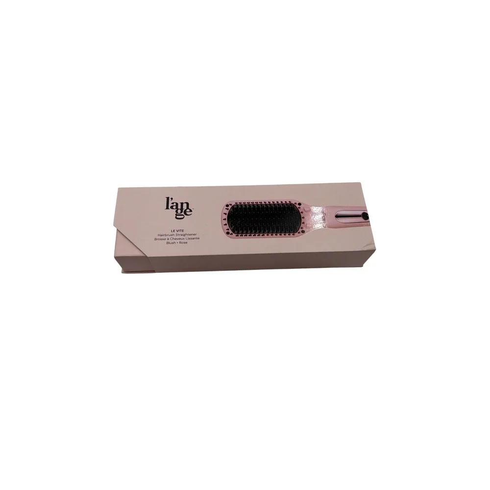 L'ange Le Vite Hairbrush Straightener Blush Rose Ceramic Ionic Thermal Brush